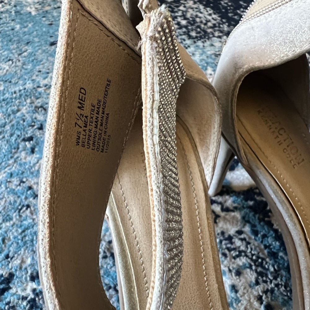 Stunning Silver Glitter Heels Size 7.5 - Picture 4 of 8
